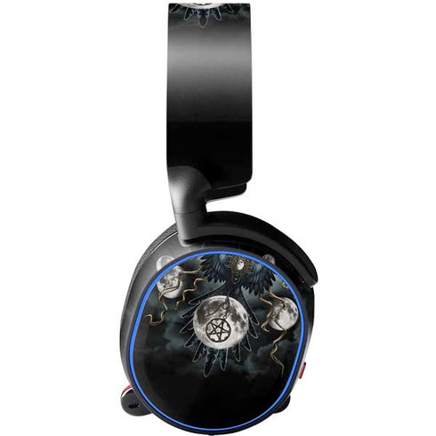 Crow and Moon Phases by Sarah Richter SteelSeries Arctis 3 Skin